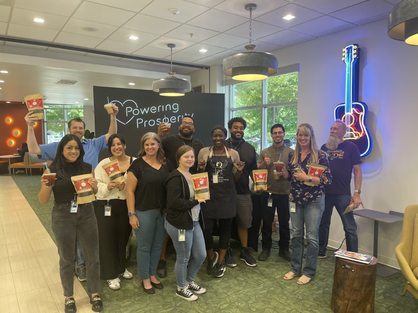 Rising For People Coffee Co. pop-up at Intuit Reno headquarters